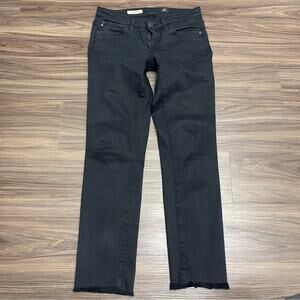 AG Adriano Goldschmied Stilt Cigarette Leg Jean Lightly Distressed Size 26R